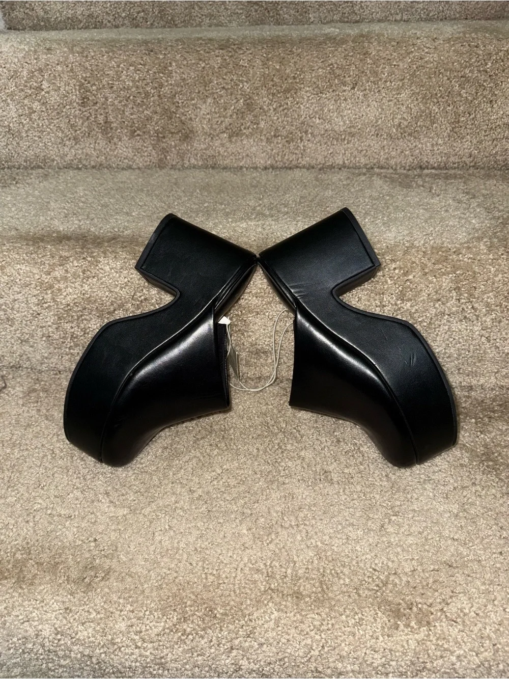 NWT Target A new day Platform clogs Black Platform Mule Heels - Women’s 8